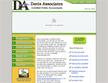 Tablet Screenshot of davisassociatescpa.com